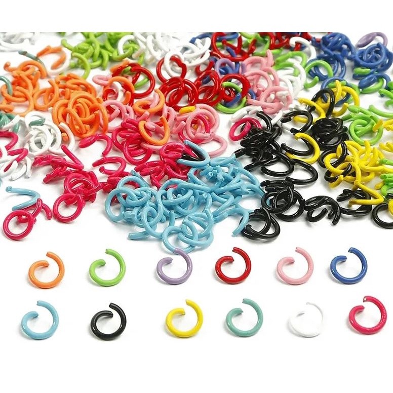 20pcs 8mm open Jump Rings Split Rings Connectors for DIY Jewelry Findings Making bracelet necklace earring (2502L)