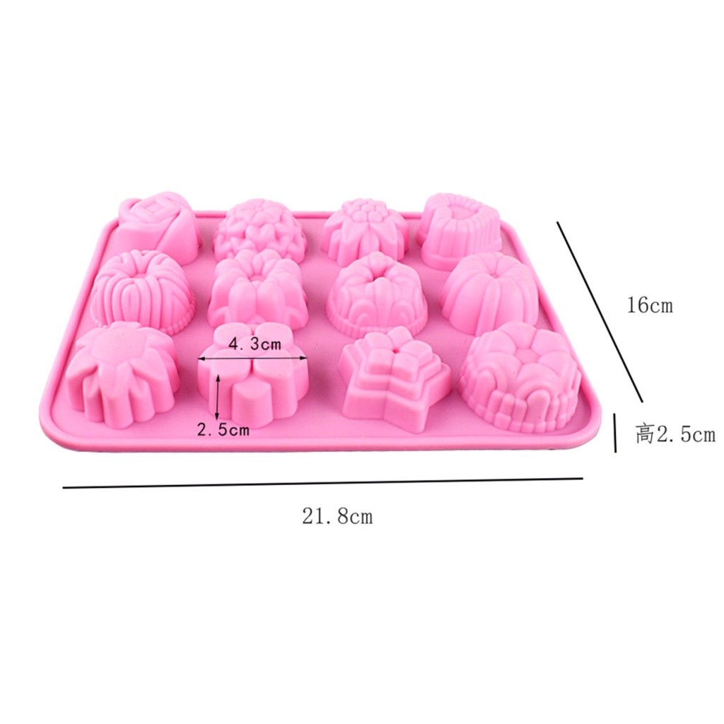 1pcs Cake Baking Mould Flower Shaped Silicone Mould DIY Handmade Candle Soap Moulds Mold Cake Baking Soap Molds (2387L) - Image 7