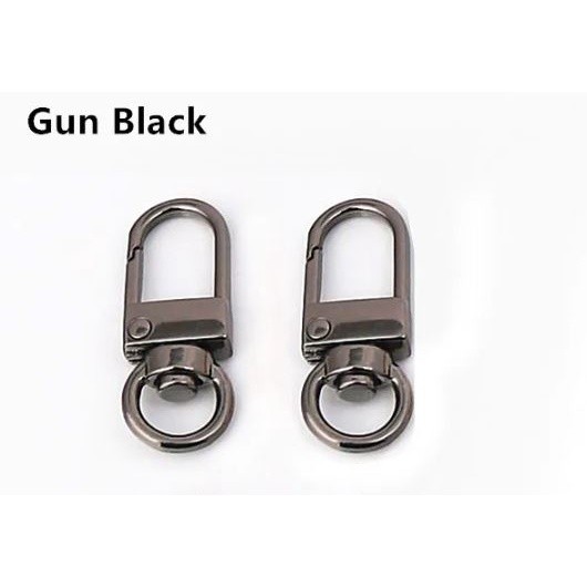 1pc Metal Lobster Clasp Hook Keyring Colored Rotating Keychain Buckle For DIY Jewelry Making Key Ring U型门扣旋转钥匙扣挂件(2499L) - Image 14