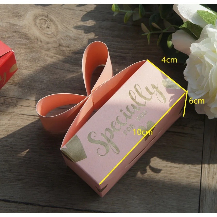 1pc Bow Paper Box As Soap Cookie Candy Little Gift Packaging Raya New Year Christmas Wedding曲奇饼干巧克力包装盒(2765L) - Image 3