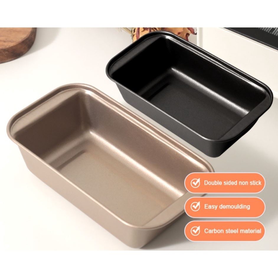 Rectangular nonstick toast box home oven baking tool non-stick sesame bread baking pan pound cake mold (2357L) - Image 3