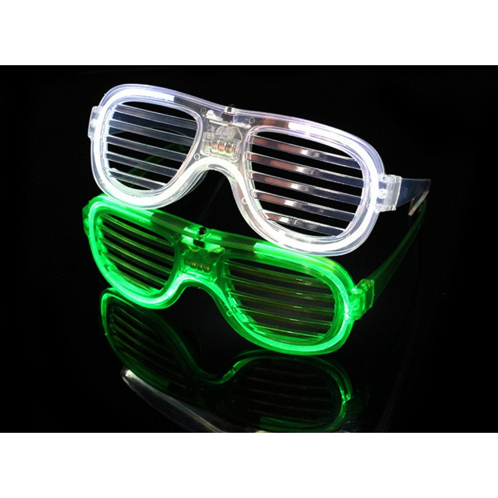 LED Glasses Light Party Sunglasses Blinds Shutter Glasses Glow in the Dark Neon Christmas Birthday Wedding发光眼镜(2381L) - Image 9