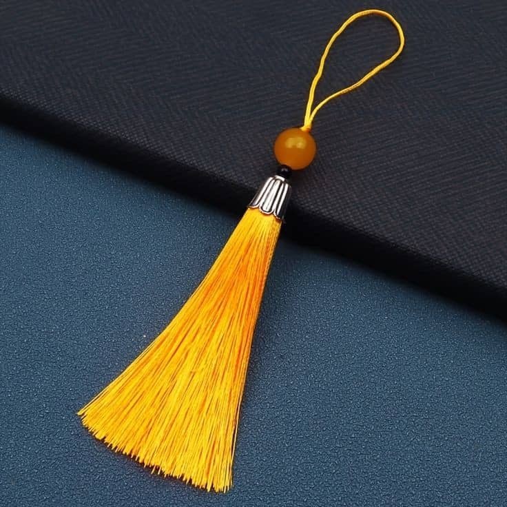 Bookmark Tassel Hanging Tassel with Silver Cap Colored Beads High Quality Beauty Decoration DIY Jewelry Craft (2730L) - Image 18