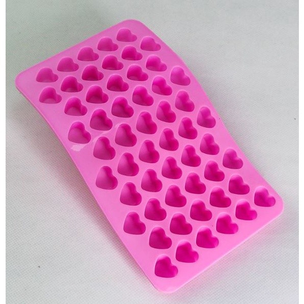 55 Compartment Heart Shape Silicone Candle Mold DIY Small Love Cake Chocolate Baking Mould Ice Tray Food Safe(2721L) - Image 6