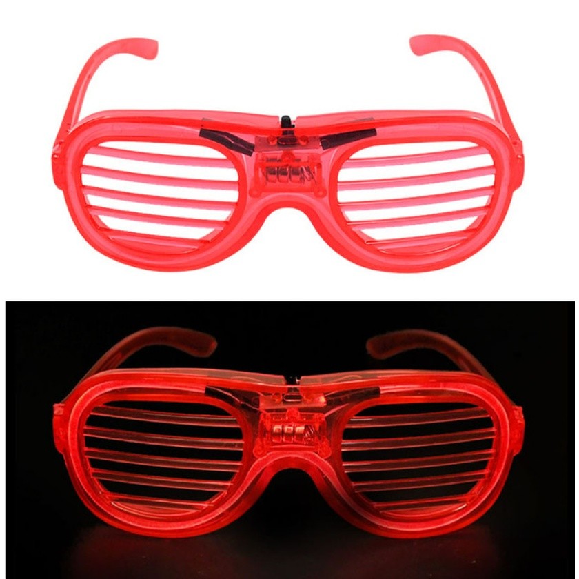 LED Glasses Light Party Sunglasses Blinds Shutter Glasses Glow in the Dark Neon Christmas Birthday Wedding发光眼镜(2381L) - Image 10