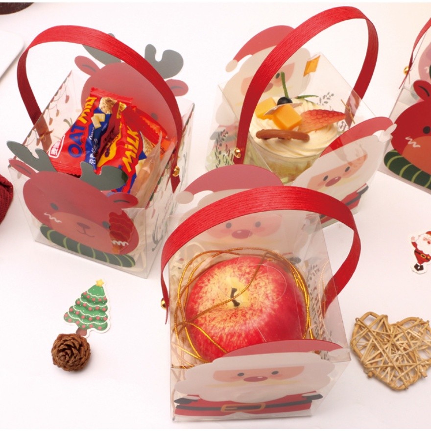 1pc Christmas Gift Box Eve Box Apple Candy Cookie Gift Packaging Santa Claus New Year Party Favor Gift 圣诞节包装盒(2682L) - Image 8