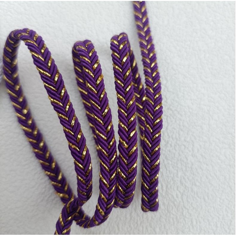 1yard 5mm Sewing Lace Trim Gold Braided Lace Ribbon Home Party Decoration DIY Clothes Gold 米麻花凹带龙骨辫金银丝花边(2492L) - Image 8