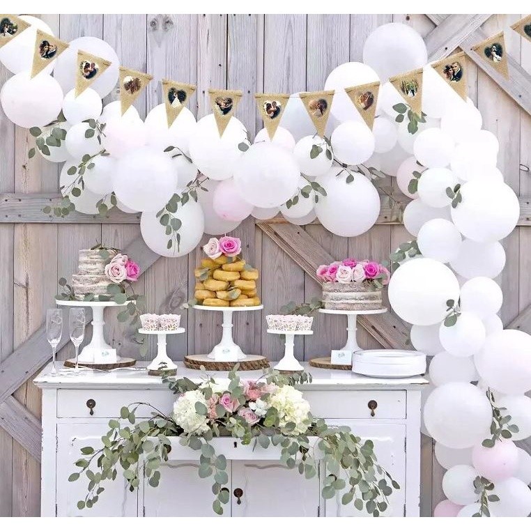 2.8M 13 Flags Vintage Jute Hessian Burlap Bunting Banner Wedding party Photography Props Celebration Party Decor(2497L) - Image 4