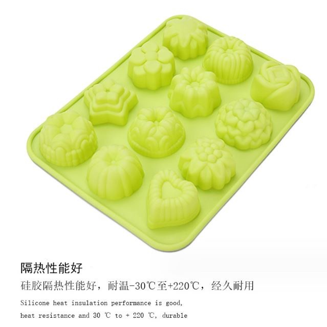 1pcs Cake Baking Mould Flower Shaped Silicone Mould DIY Handmade Candle Soap Moulds Mold Cake Baking Soap Molds (2387L) - Image 4