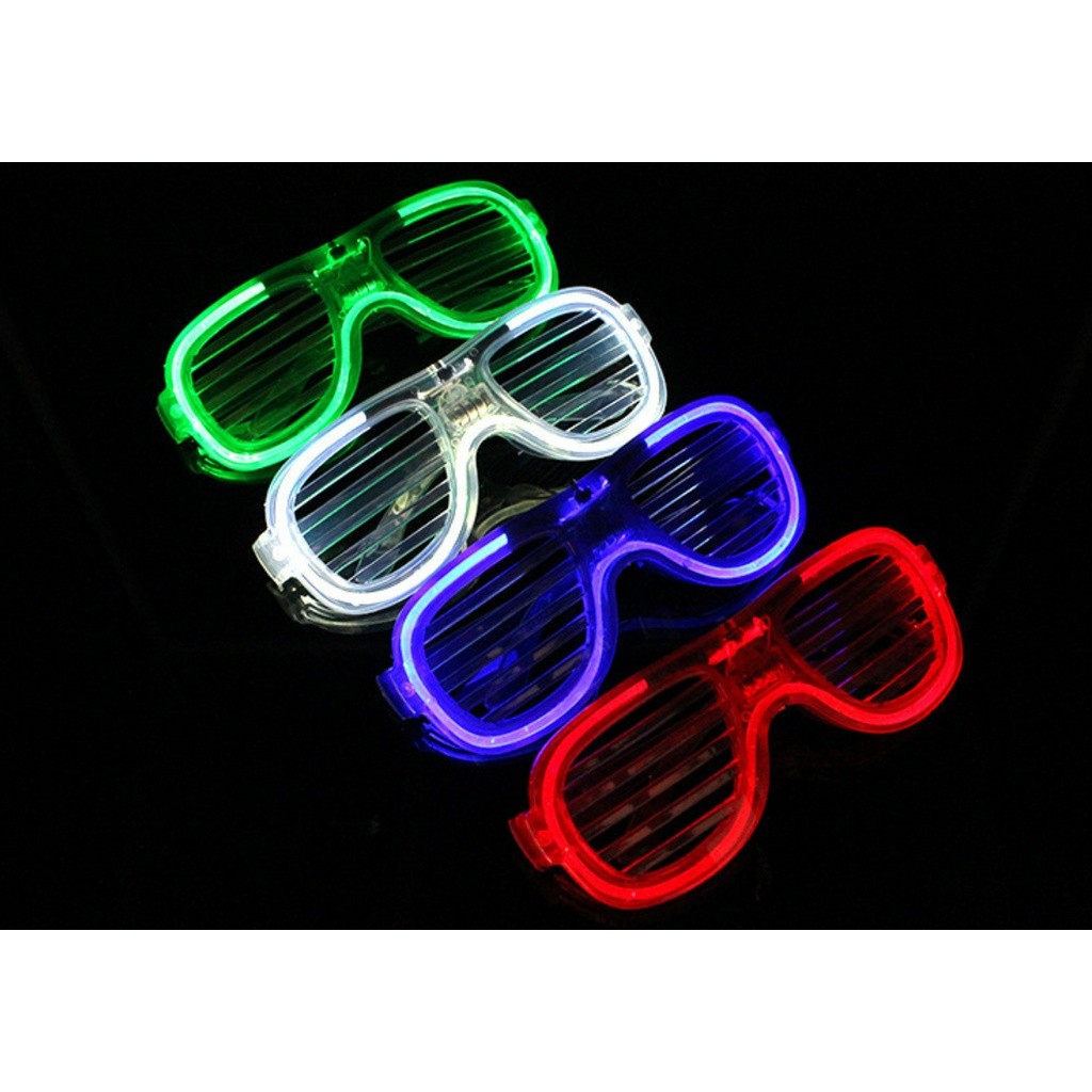 LED Glasses Light Party Sunglasses Blinds Shutter Glasses Glow in the Dark Neon Christmas Birthday Wedding发光眼镜(2381L) - Image 8