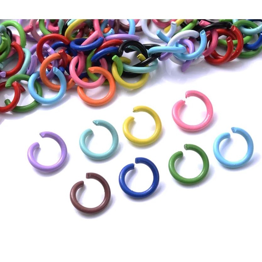 20pcs 8mm open Jump Rings Split Rings Connectors for DIY Jewelry Findings Making bracelet necklace earring (2502L) - Image 2