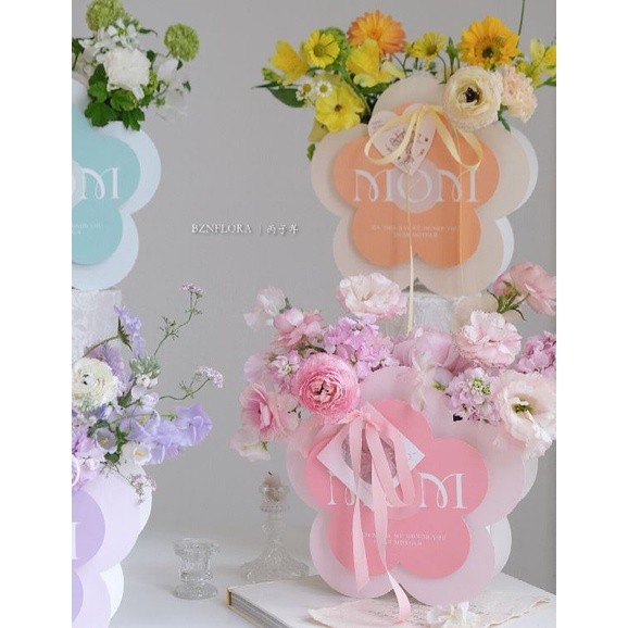 1pc Portable Flower Box Rose Packaging Box Wrapping Paper Bag Gift Box Flower Shop Valentine's Mother's Day (2511L) - Image 5