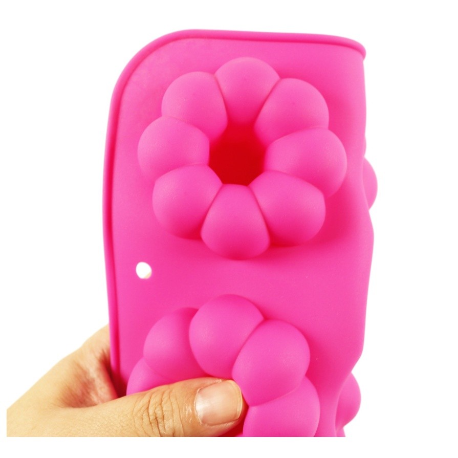6 Holes Donut Silicone Mold Baking Pan For Pastry Cake Form For Cupcake Muffin Mold Pumpkin shape Donuts 甜甜圈模具(2775L) - Image 7