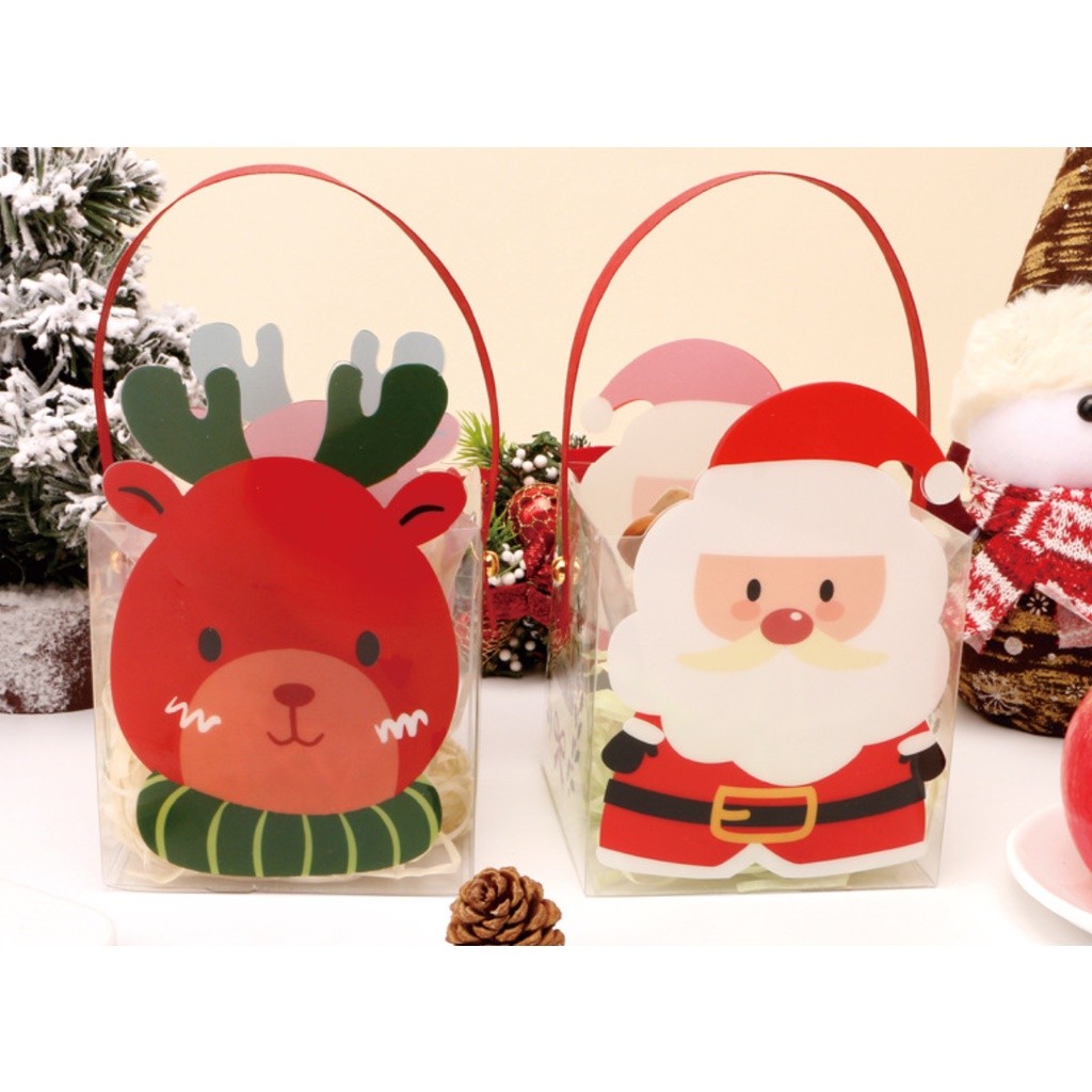 1pc Christmas Gift Box Eve Box Apple Candy Cookie Gift Packaging Santa Claus New Year Party Favor Gift 圣诞节包装盒(2682L) - Image 9