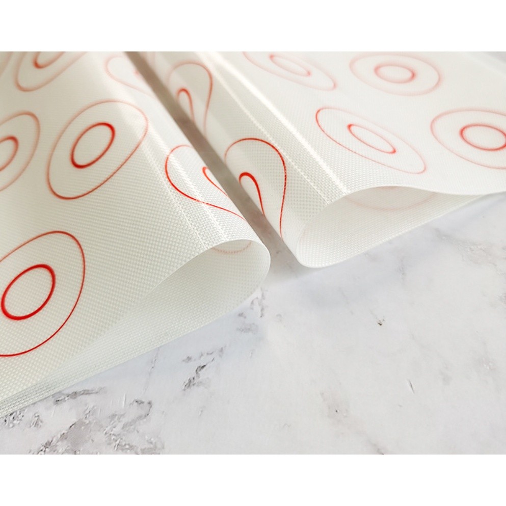 Silicone Macaron Baking Mat - for Bake Pans - Macaroon/Pastry/Cookie Making - Professional Grade Nonstick硅胶防滑揉面垫(2737L) - Image 8
