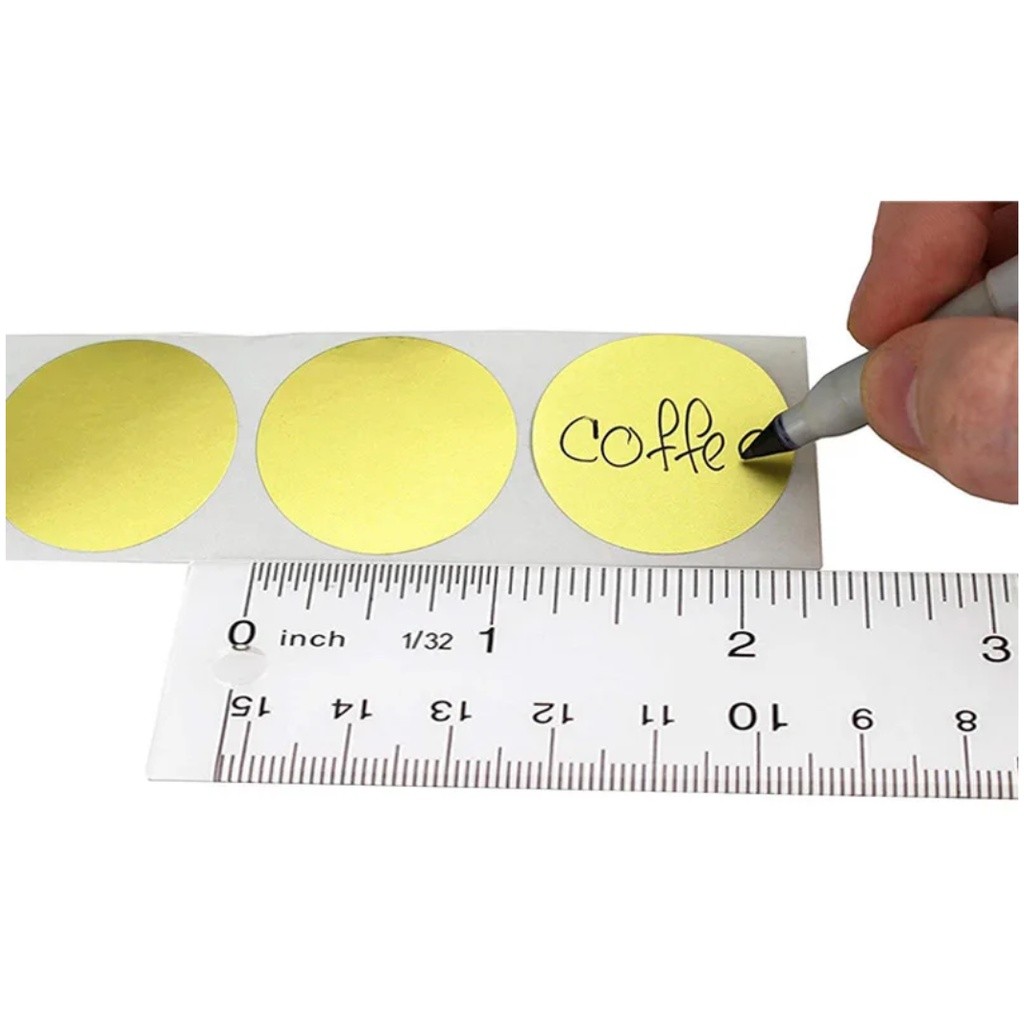 50/500pcs Round laser golden glossy Labels decor sticker Color Code Dot Labels 圆形不干胶贴纸(2741L) - Image 5