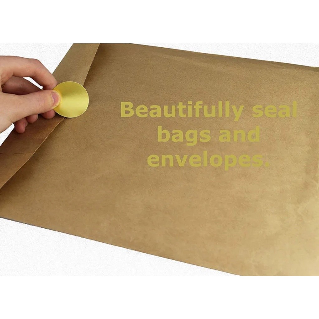 50/500pcs Round laser golden glossy Labels decor sticker Color Code Dot Labels 圆形不干胶贴纸(2741L) - Image 7