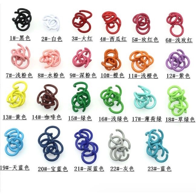 20pcs 8mm open Jump Rings Split Rings Connectors for DIY Jewelry Findings Making bracelet necklace earring (2502L) - Image 3
