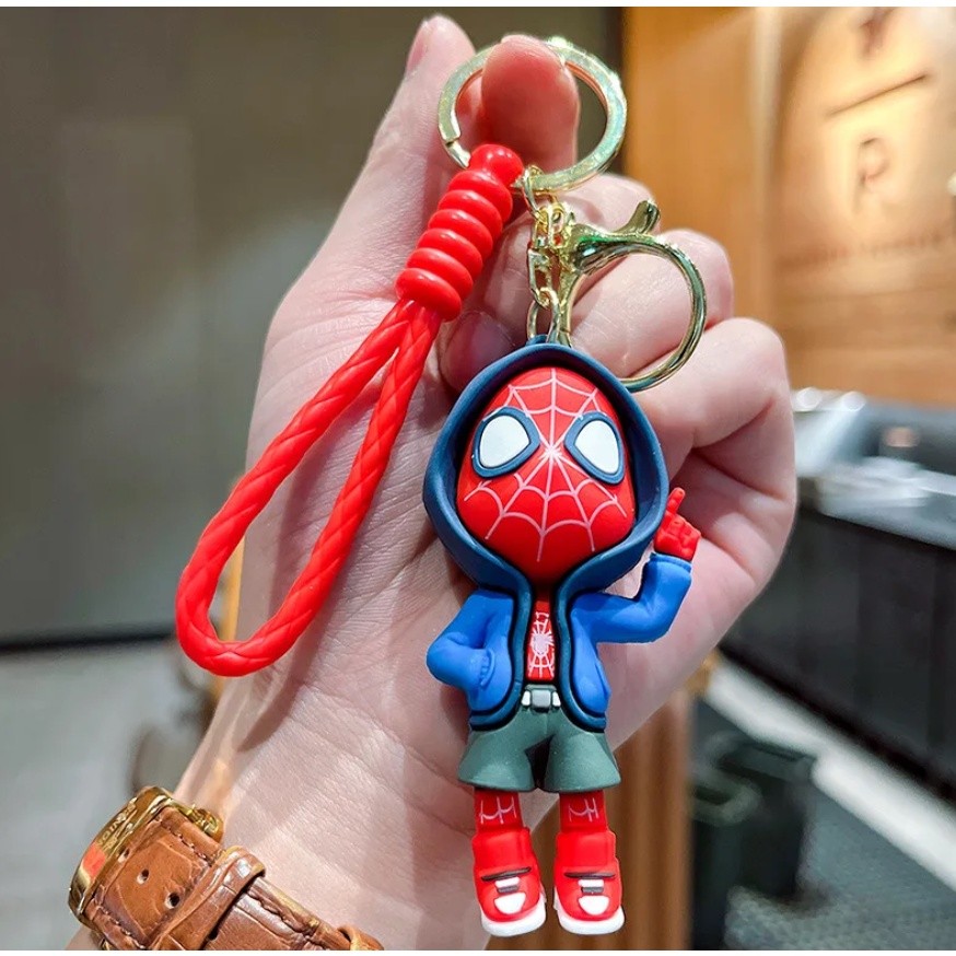 Creative and Exquisite Cartoon Marvel Anime Spider Man Batman Pendant Keychain Holder Keychain Car Keychain (2727L) - Image 10