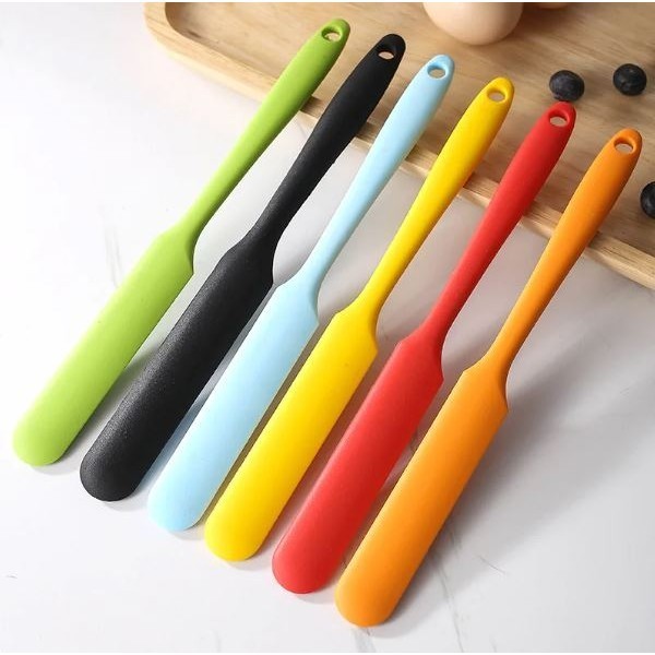 Silicone Long Scraper Color Cream Long Knife Scraper Cake Making Small Accessories Silicon Spatula Baking Tools (2848L)