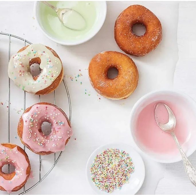 6/8/18 Cavity Silicone Donut Mold Baking Pan Mold Bread Pastry Mold DIY Baking Tray Doughnut Dessert Making(2849L) - Image 2