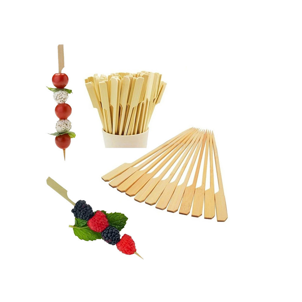 20pcs Guandong cooking bamboo skewers spicy hot barbecue skewers iron cannon skewers with handles(2790L) - Image 5