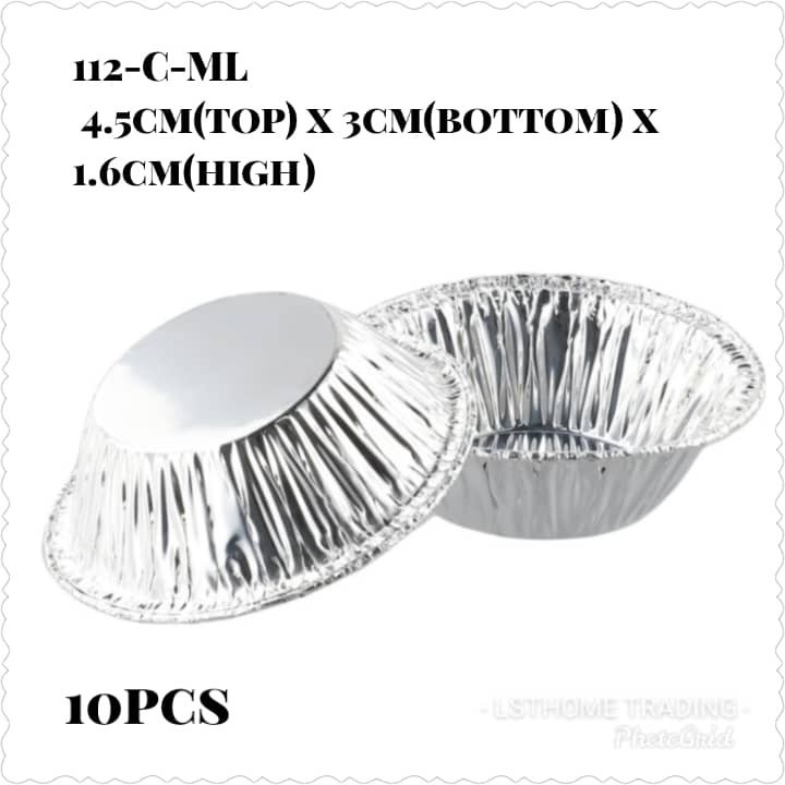 10/50pc disposable baking mold biscuit muffin tart fresh tin foil cake cup round alumin foil Portuguese egg tart(2155L) - Image 6