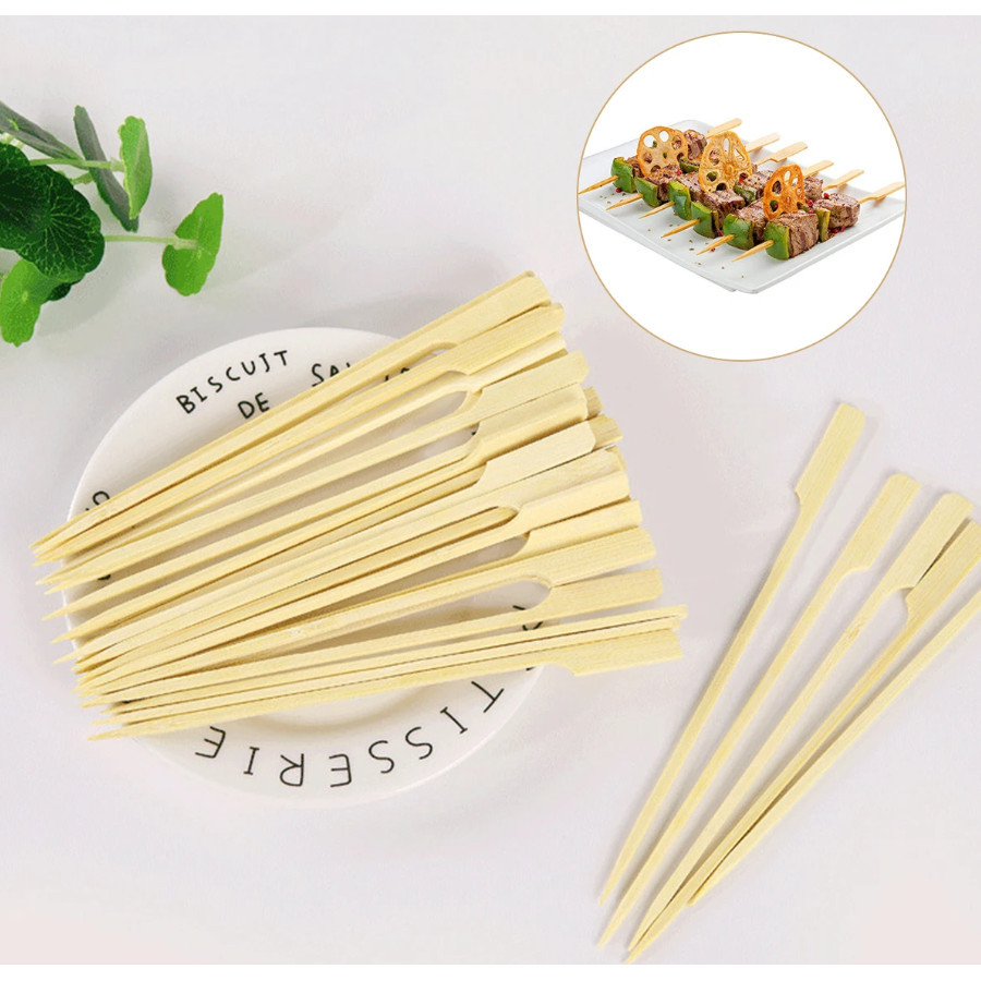 20pcs Guandong cooking bamboo skewers spicy hot barbecue skewers iron cannon skewers with handles(2790L) - Image 7