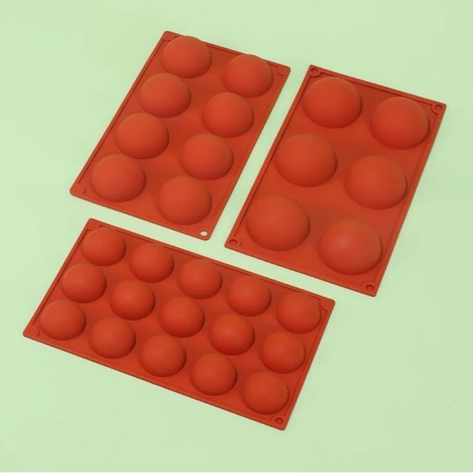 4/6/15/18/24 Round Half Sphere Silicone Chocolate Mold Set Candle Mold For Baking Pastry Bakeware Cake Tool(2851L) - Image 5