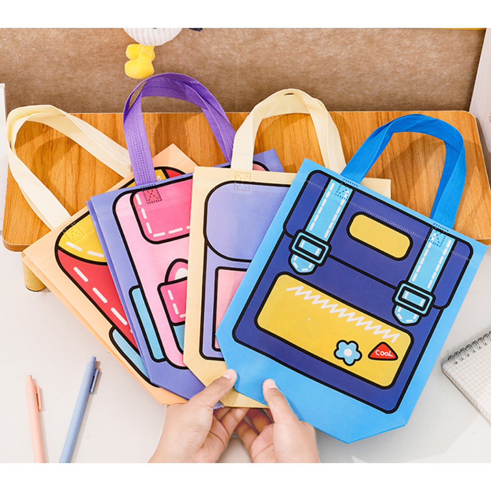 Mr. Paper Colorful Handbag Storage Bags Kids Cute Functional Storage Bag Holiday Gift Packaging Bag原创多巴胺色系手提袋(432-2879L) - Image 9