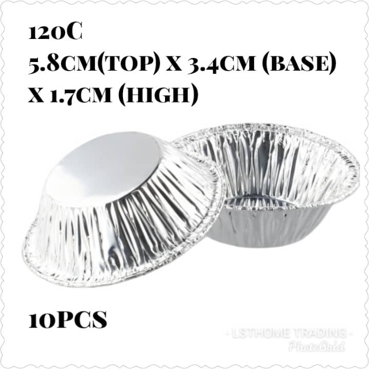 10/50pc disposable baking mold biscuit muffin tart fresh tin foil cake cup round alumin foil Portuguese egg tart(2155L) - Image 7