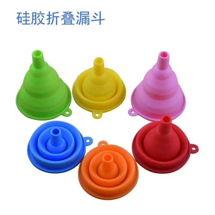 Silicone Folding Funnel Food Grade Silicone Kitchen Tools Folding Telescopic Funnel Portable Small Liquid Funnel(2853L) - Image 7