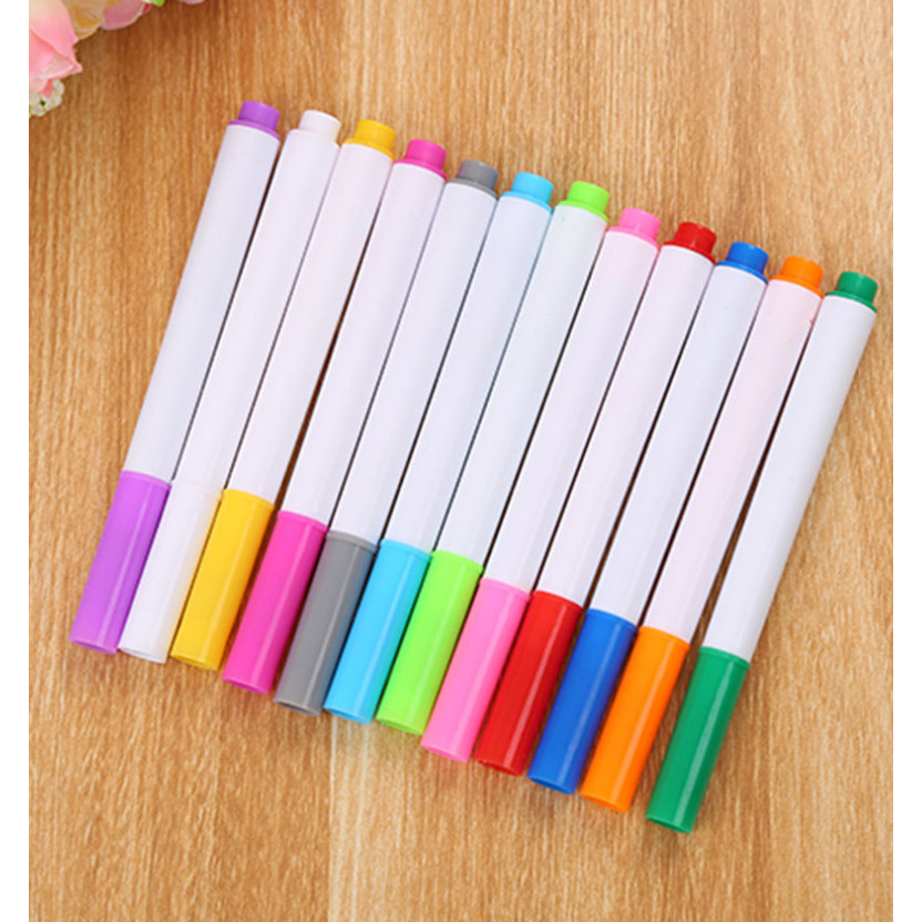 12Colors Mini Watercolor Art Markers Brush Pen Highlighter Drawing Graffiti Pens for kids School水彩笔(2153-2865L) - Image 9