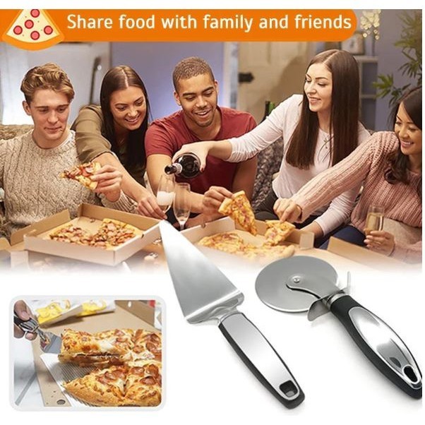 Stainless Steel Pizza Cutter Professional Pizza Cutter Wheel With Anti-Slip Handle For Pizza Waffles Baking Acces(2475L)