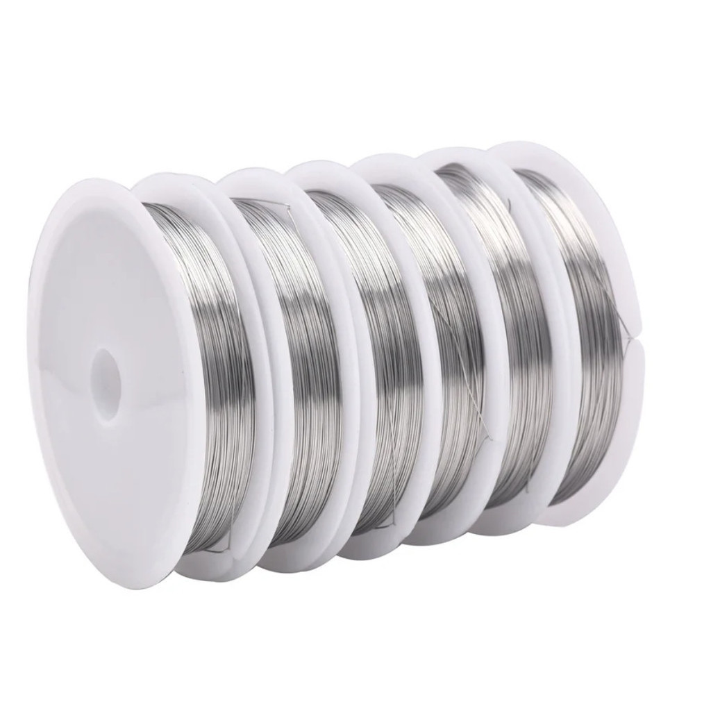 9~25m 0.3~0.8mm Stainless Steel Beaded Wire Tiger Tail Beading Wire For Jewelry Making Jewelry Finding 串珠钢丝线(2434-2880L)