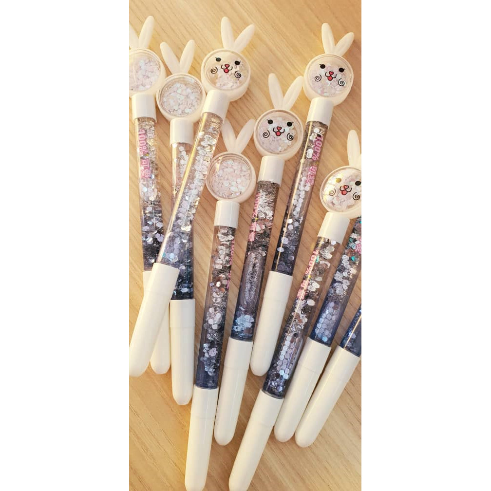 Kawaii Liquid Quicksand Gel Pen Neutral Pen Sequins Decorate Signature Pen School Office Supply Stationery创意可爱笔(2354L) - Image 15