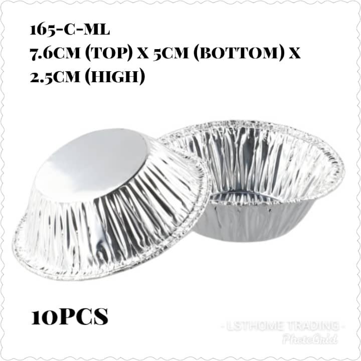 10/50pc disposable baking mold biscuit muffin tart fresh tin foil cake cup round alumin foil Portuguese egg tart(2155L) - Image 10