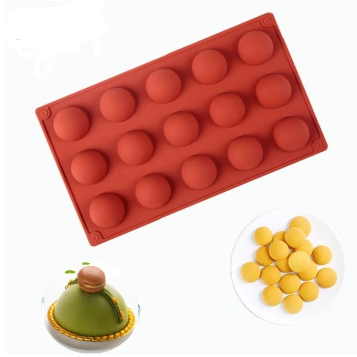 4/6/15/18/24 Round Half Sphere Silicone Chocolate Mold Set Candle Mold For Baking Pastry Bakeware Cake Tool(2851L) - Image 2