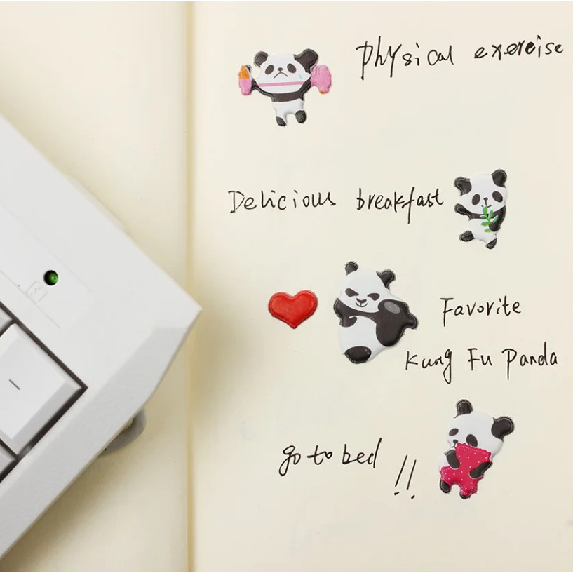 Kawaii Cartoon 3D Puffy Bulk Stickers Panda Stereo Bubble Sticker For DIY Scrapbooking Diary Album 立体熊猫泡泡贴(246-2873L) - Image 9