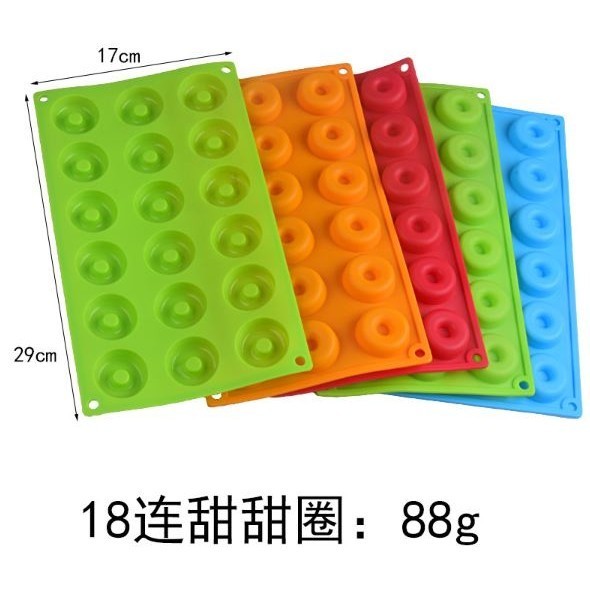 6/8/18 Cavity Silicone Donut Mold Baking Pan Mold Bread Pastry Mold DIY Baking Tray Doughnut Dessert Making(2849L) - Image 11
