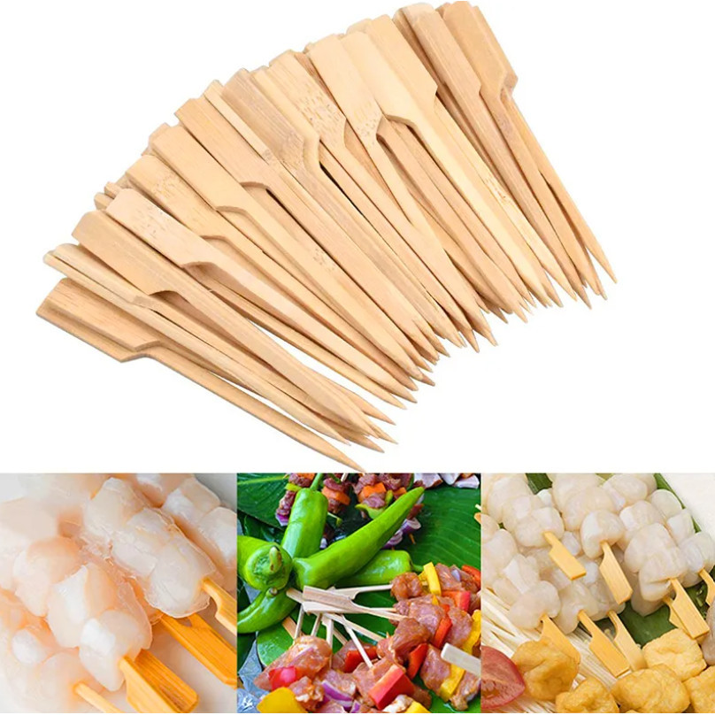 20pcs Guandong cooking bamboo skewers spicy hot barbecue skewers iron cannon skewers with handles(2790L) - Image 6