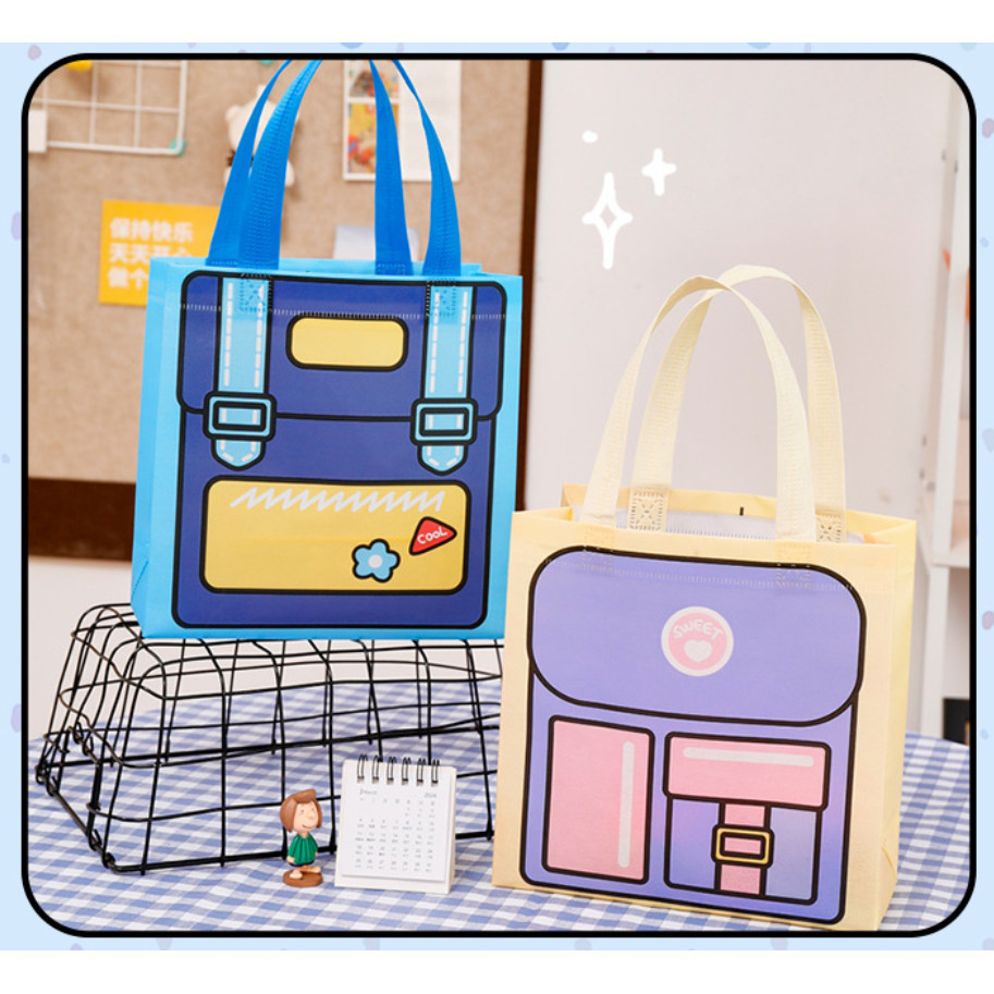 Mr. Paper Colorful Handbag Storage Bags Kids Cute Functional Storage Bag Holiday Gift Packaging Bag原创多巴胺色系手提袋(432-2879L) - Image 5