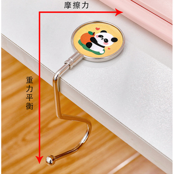 Metal Load-bearing Table Side Hook Metal Portable Hanging Desk Bag Hook Handbag Hanger Foldable可移动挂钩(146-2881L) - Image 7