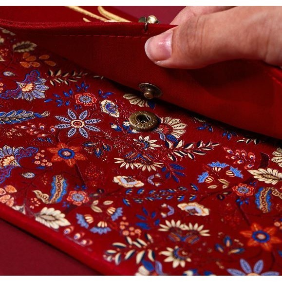 Red Envelope Delicate Large Capacity Fabric Art Tassel Design Chinese Style Wedding Lucky Pocket for Friends (2829L) - Image 4