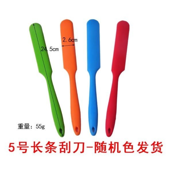 Silicone Long Scraper Color Cream Long Knife Scraper Cake Making Small Accessories Silicon Spatula Baking Tools (2848L) - Image 10