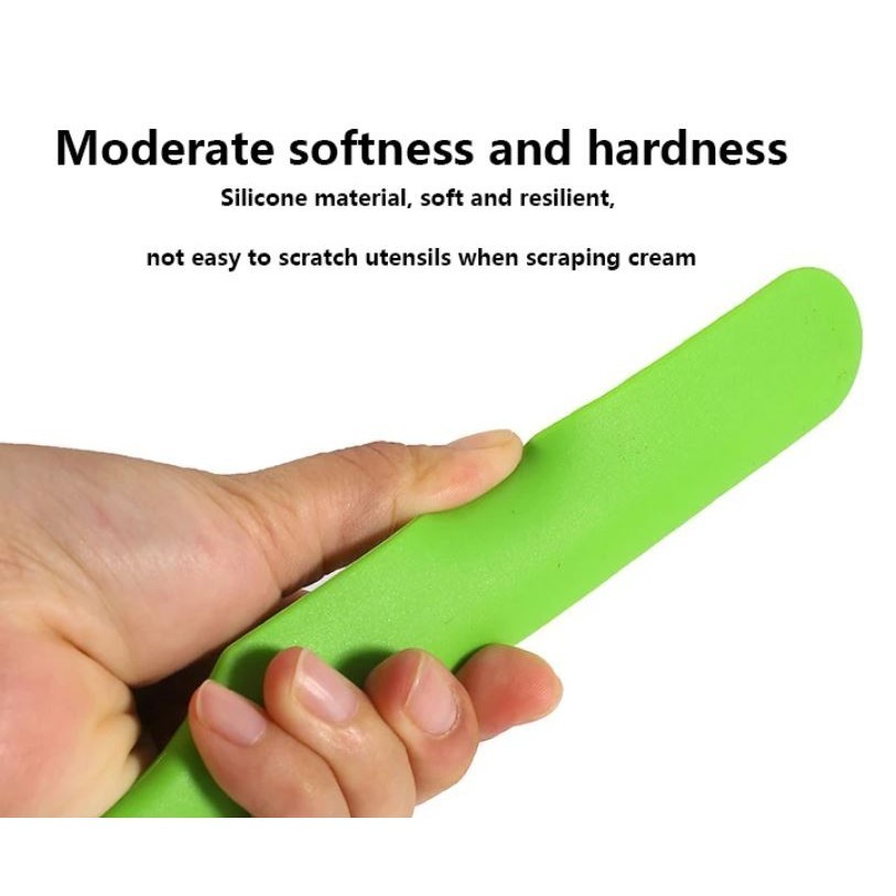 Silicone Long Scraper Color Cream Long Knife Scraper Cake Making Small Accessories Silicon Spatula Baking Tools (2848L) - Image 4