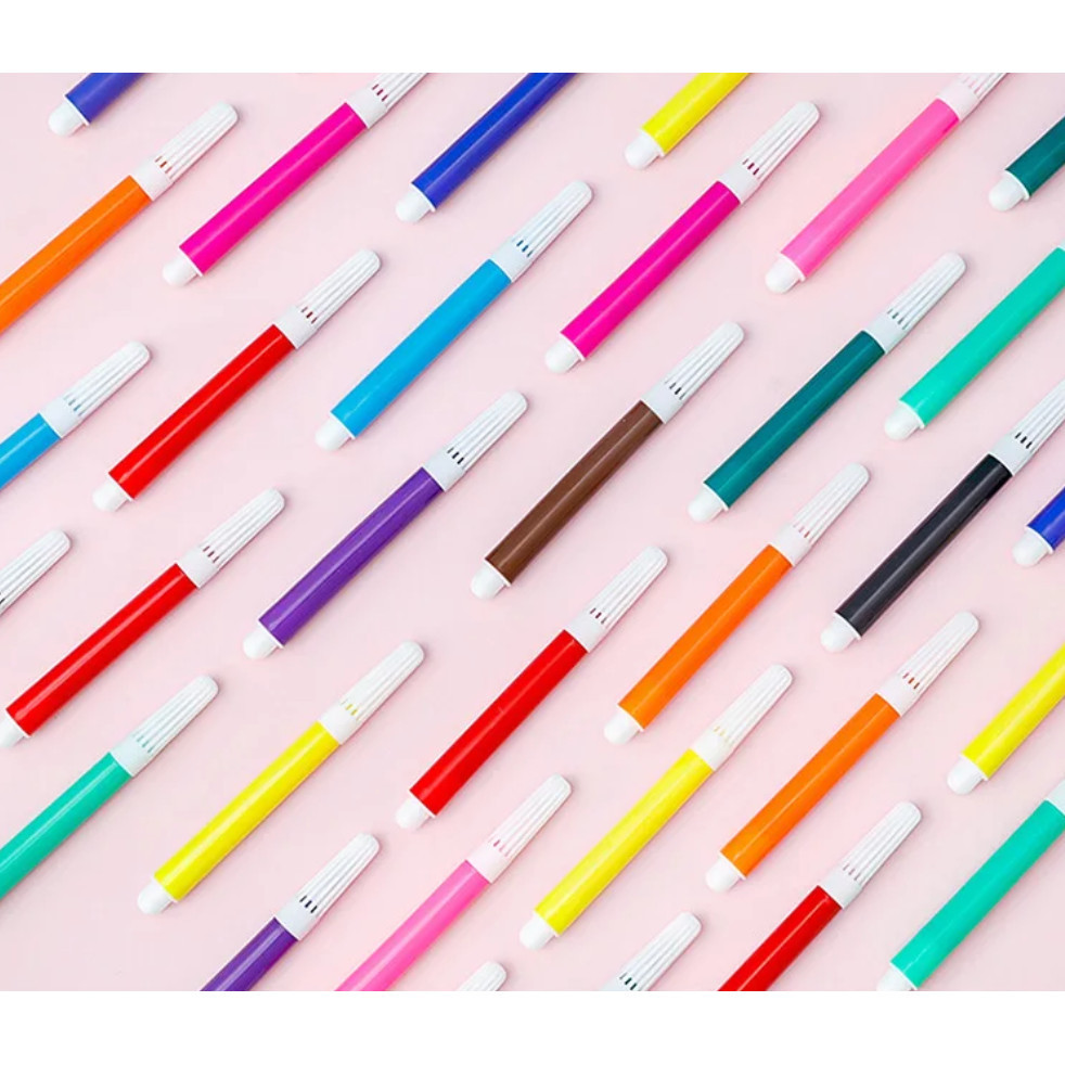 12Colors Mini Watercolor Art Markers Brush Pen Highlighter Drawing Graffiti Pens for kids School水彩笔(2153-2865L) - Image 7