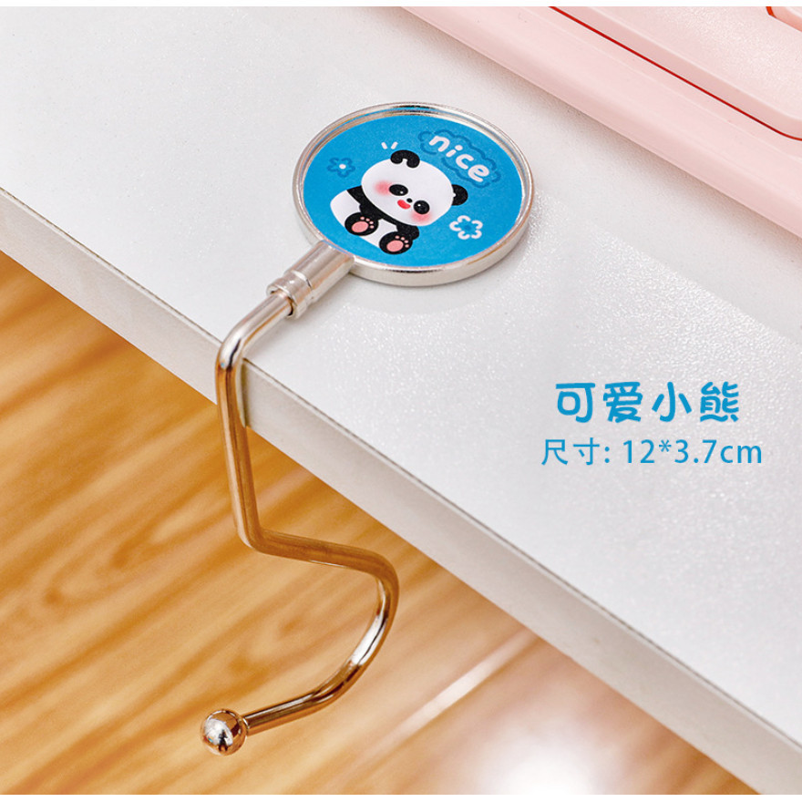 Metal Load-bearing Table Side Hook Metal Portable Hanging Desk Bag Hook Handbag Hanger Foldable可移动挂钩(146-2881L) - Image 12