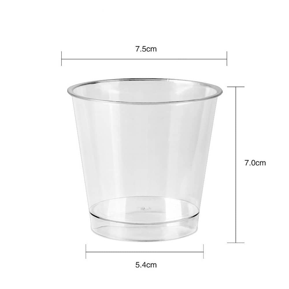 10pcs 200ml Disposable Dessert Cups with Lids Transparent Plastic Cafe Cup Multi-Use Ice Cream Container (2863L) - Image 5