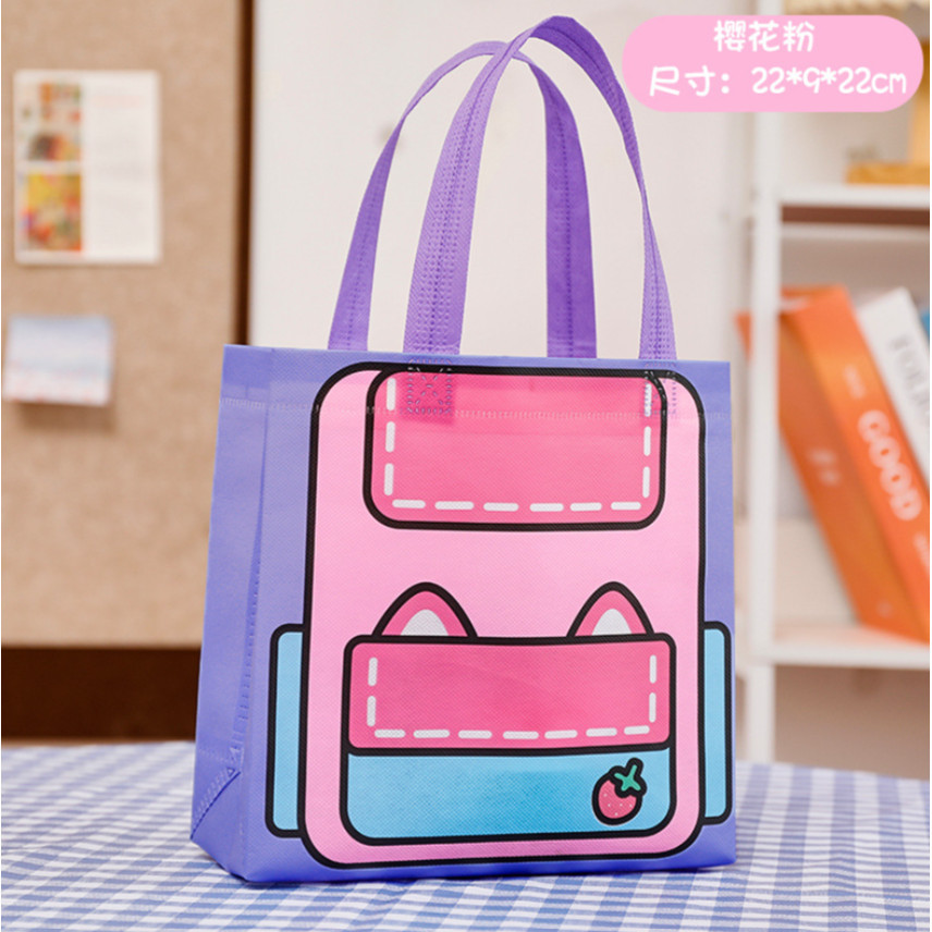 Mr. Paper Colorful Handbag Storage Bags Kids Cute Functional Storage Bag Holiday Gift Packaging Bag原创多巴胺色系手提袋(432-2879L) - Image 11